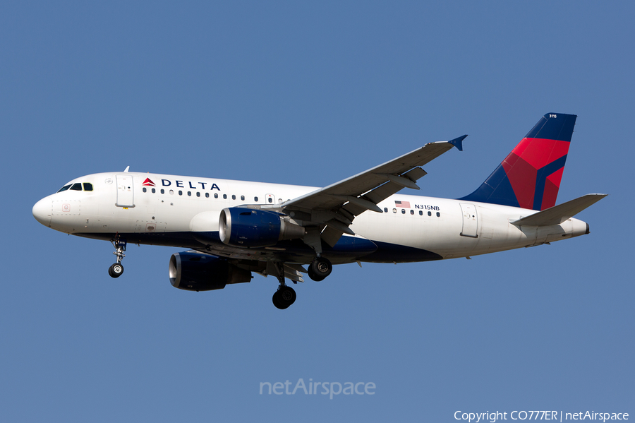 Delta Air Lines Airbus A319-114 (N315NB) | Photo 11673