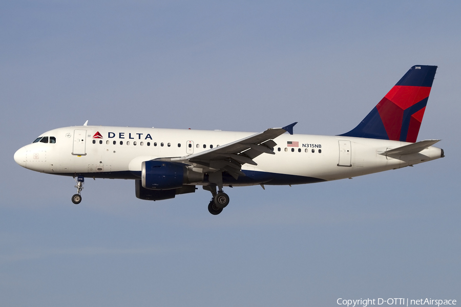 Delta Air Lines Airbus A319-114 (N315NB) | Photo 425733