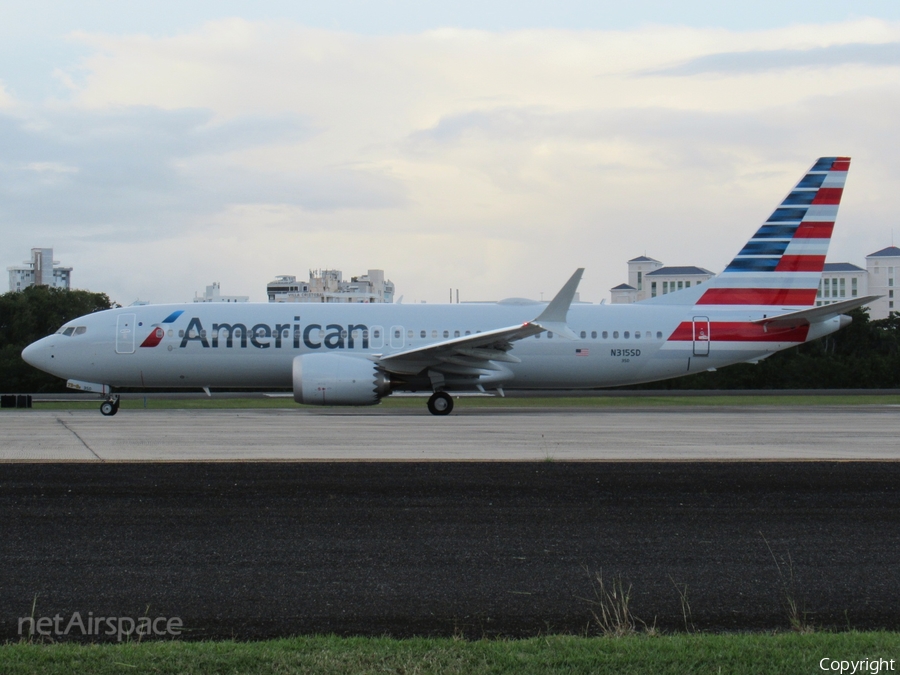 American Airlines Boeing 737-8 MAX (N315SD) | Photo 424275