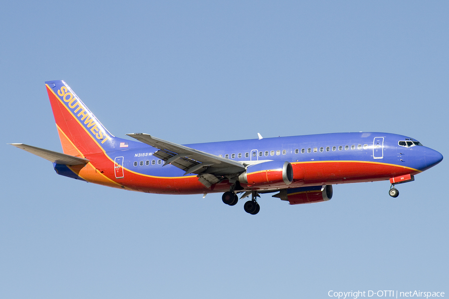 Southwest Airlines Boeing 737-3H4 (N315SW) | Photo 179113