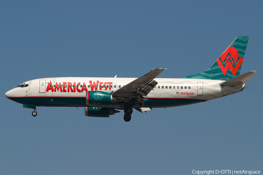 America West Airlines Boeing 737-3S3 (N316AW) | Photo 183221