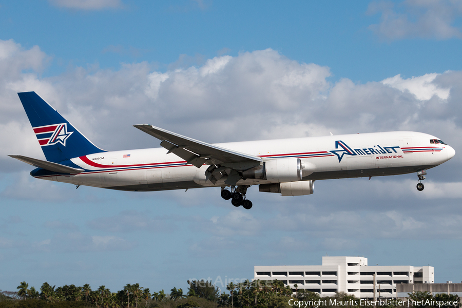 Amerijet International Boeing 767-338(ER)(BDSF) (N316CM) | Photo 150461