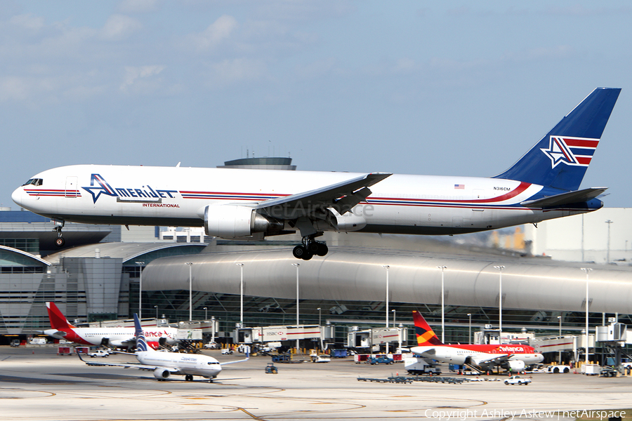 Amerijet International Boeing 767-338(ER)(BDSF) (N316CM) | Photo 188100