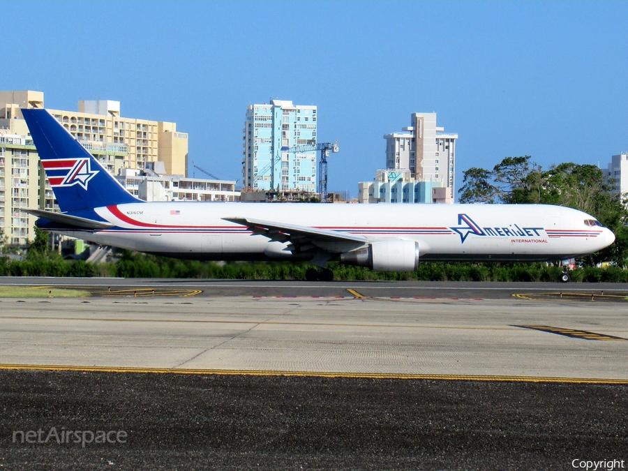 Amerijet International Boeing 767-338(ER)(BDSF) (N316CM) | Photo 228697