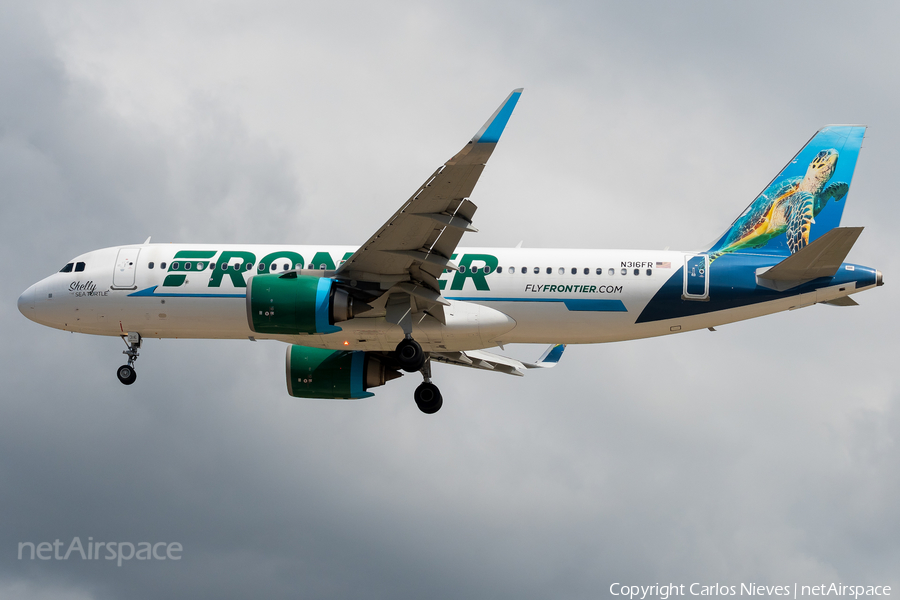 Frontier Airlines Airbus A320-251N (N316FR) | Photo 516364