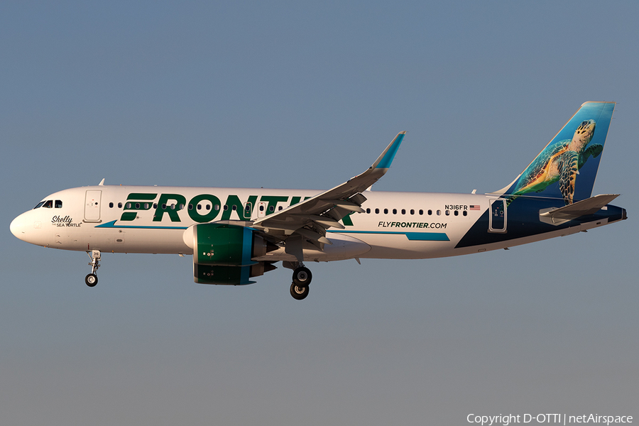 Frontier Airlines Airbus A320-251N (N316FR) | Photo 201777