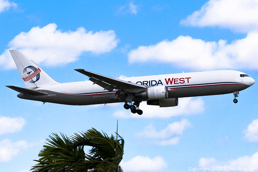 Florida West International Airlines Boeing 767-316F(ER) (N316LA) | Photo 215031