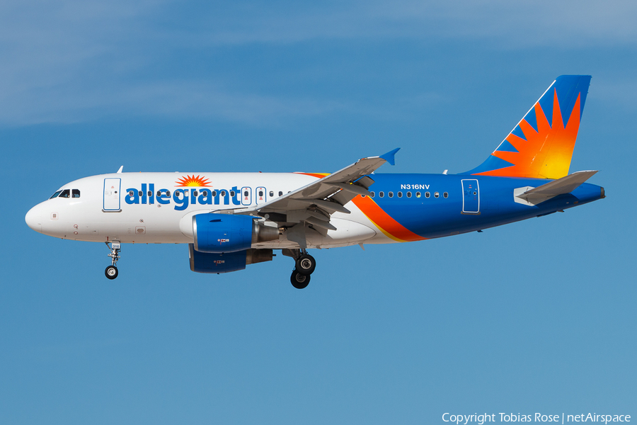 Allegiant Air Airbus A319-111 (N316NV) | Photo 298436