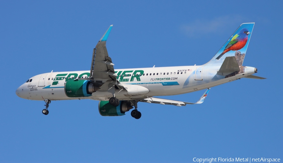 Frontier Airlines Airbus A320-251N (N317FR) | Photo 611270