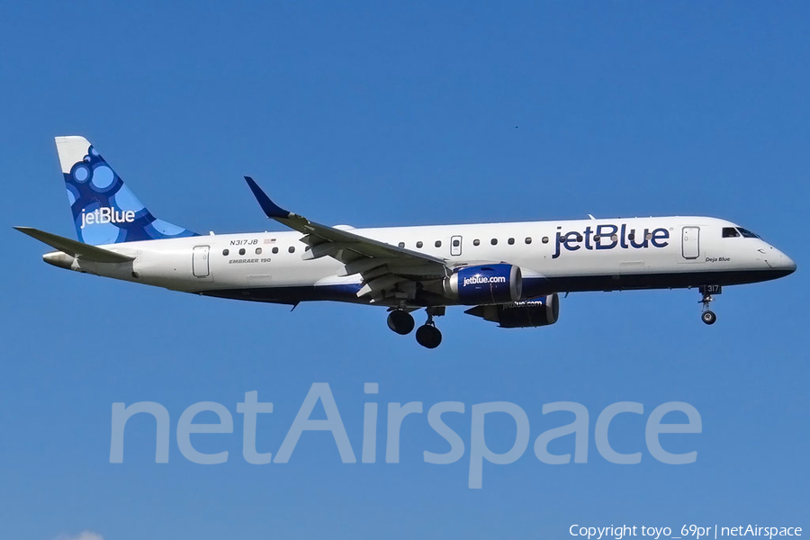 JetBlue Airways Embraer ERJ-190AR (ERJ-190-100IGW) (N317JB) | Photo 68618