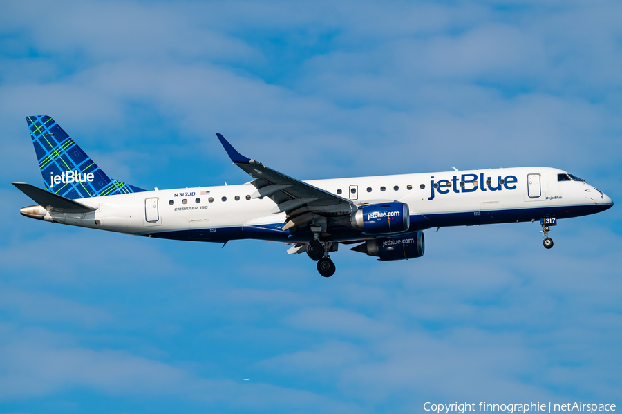 JetBlue Airways Embraer ERJ-190AR (ERJ-190-100IGW) (N317JB) | Photo 650706