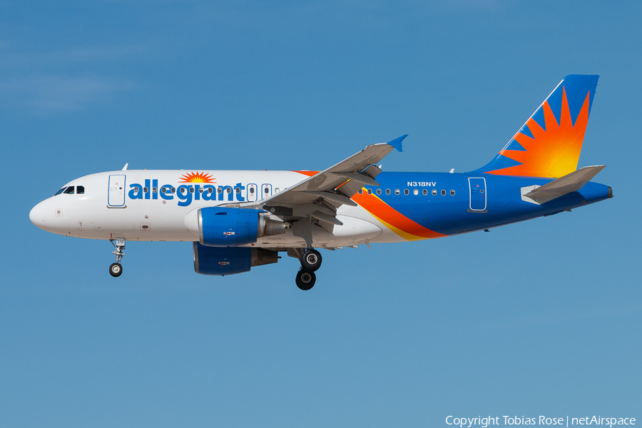 Allegiant Air Airbus A319-111 (N318NV) | Photo 298426
