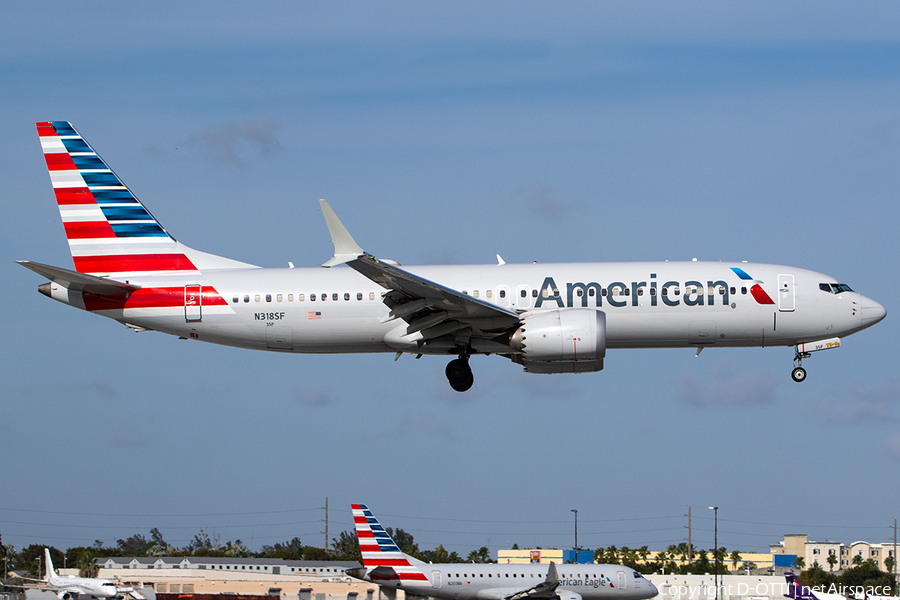 American Airlines Boeing 737-8 MAX (N318SF) | Photo 613727