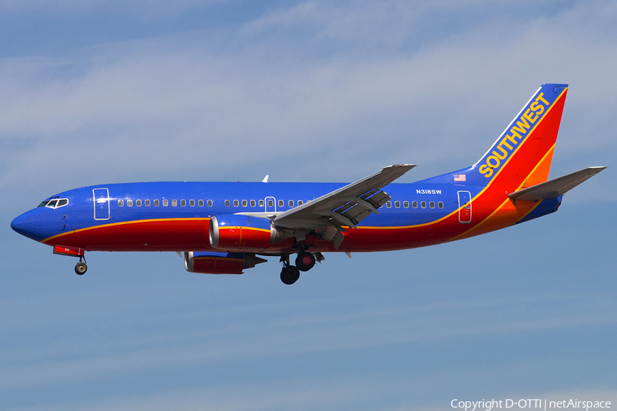 Southwest Airlines Boeing 737-3H4 (N318SW) | Photo 187076
