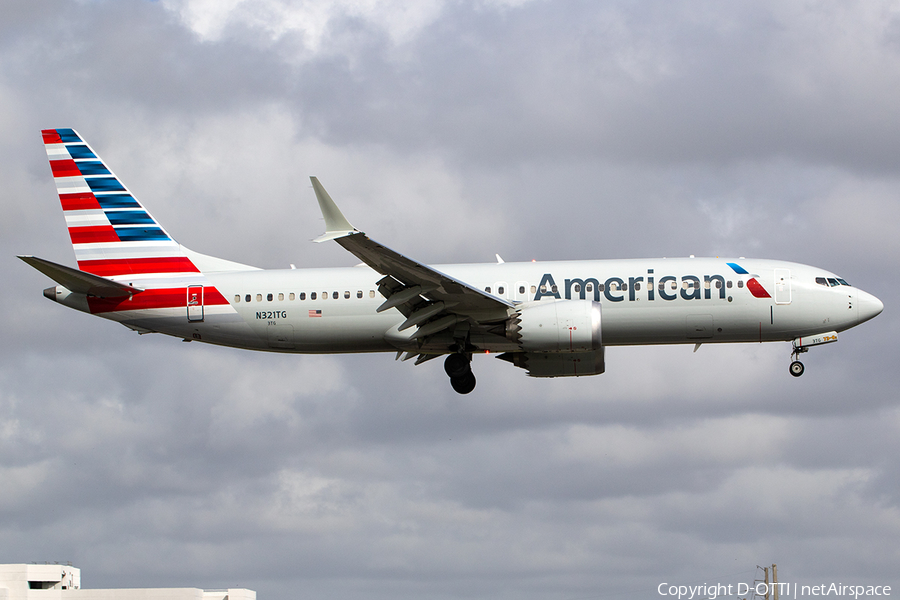 American Airlines Boeing 737-8 MAX (N321TG) | Photo 614542
