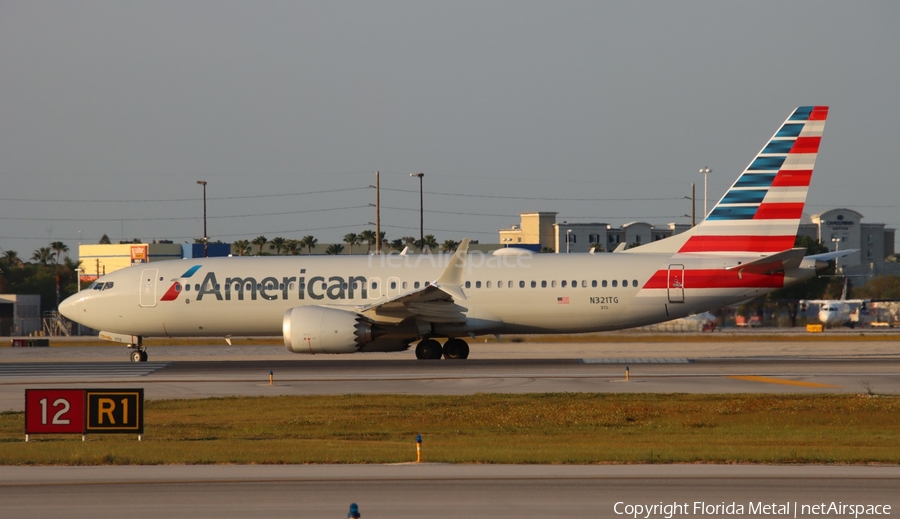 American Airlines Boeing 737-8 MAX (N321TG) | Photo 621223