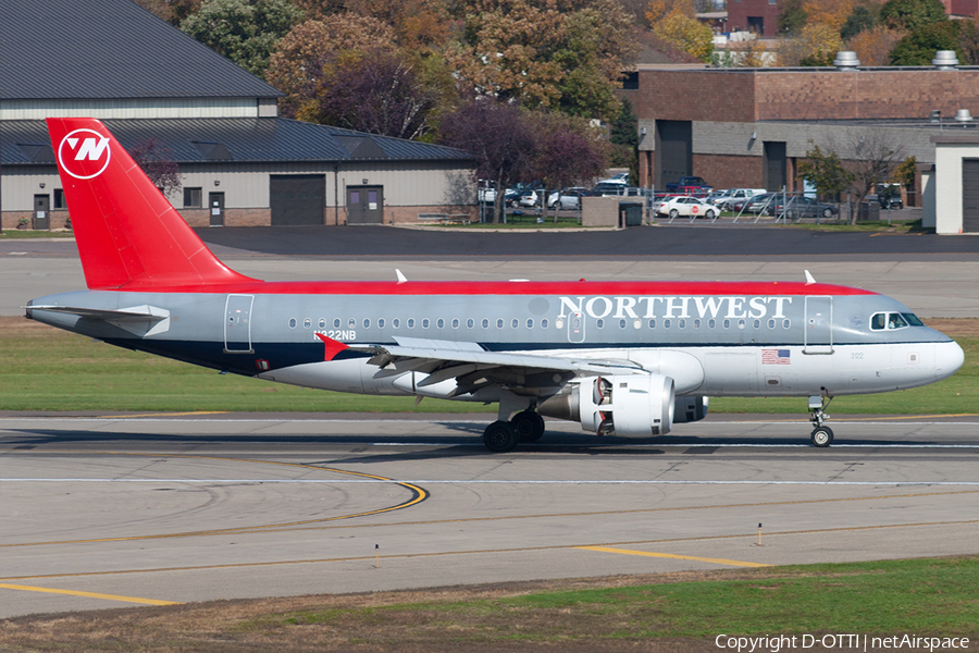 Northwest Airlines Airbus A319-114 (N322NB) | Photo 191267