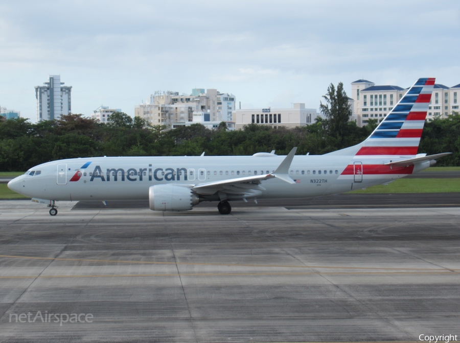 American Airlines Boeing 737-8 MAX (N322TH) | Photo 611778