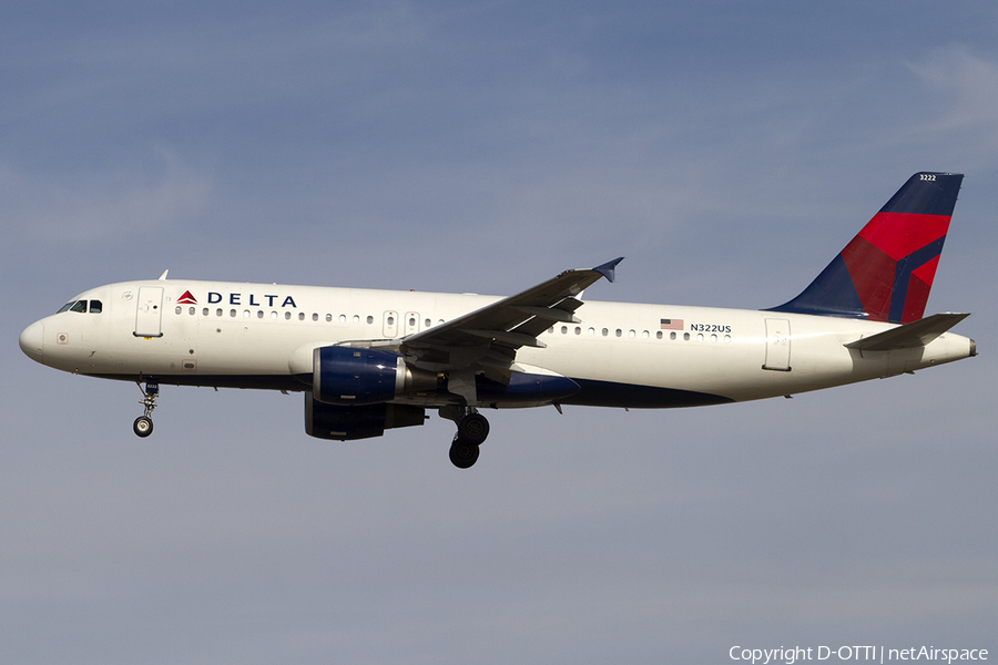 Delta Air Lines Airbus A320-211 (N322US) | Photo 469049