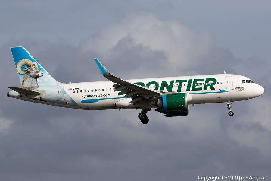 Frontier Airlines Airbus A320-251N (N323FR) | Photo 609440