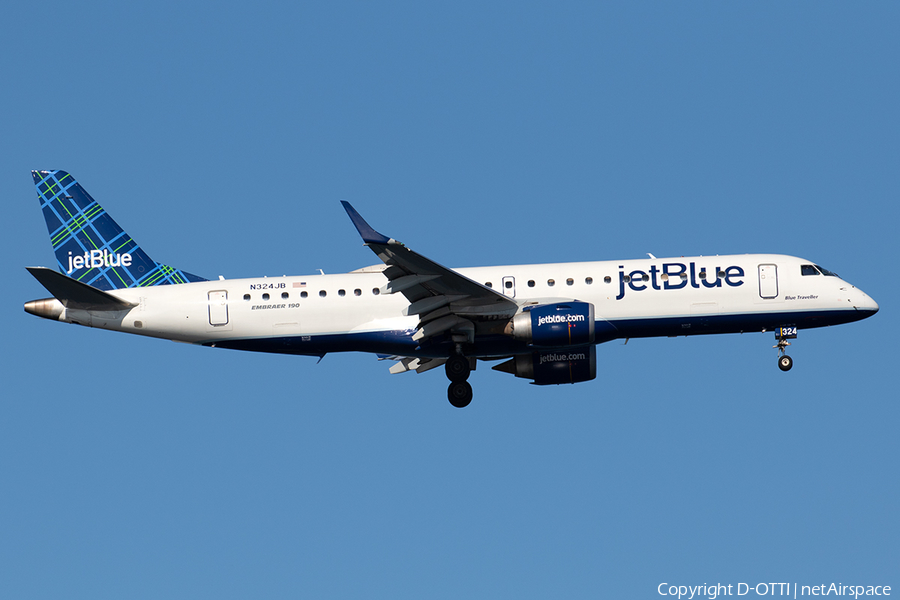 JetBlue Airways Embraer ERJ-190AR (ERJ-190-100IGW) (N324JB) | Photo 357525