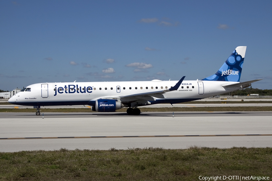 JetBlue Airways Embraer ERJ-190AR (ERJ-190-100IGW) (N324JB) | Photo 431221