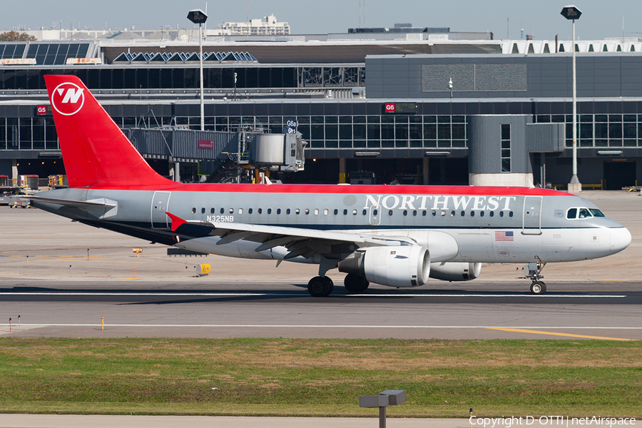 Northwest Airlines Airbus A319-114 (N325NB) | Photo 190438