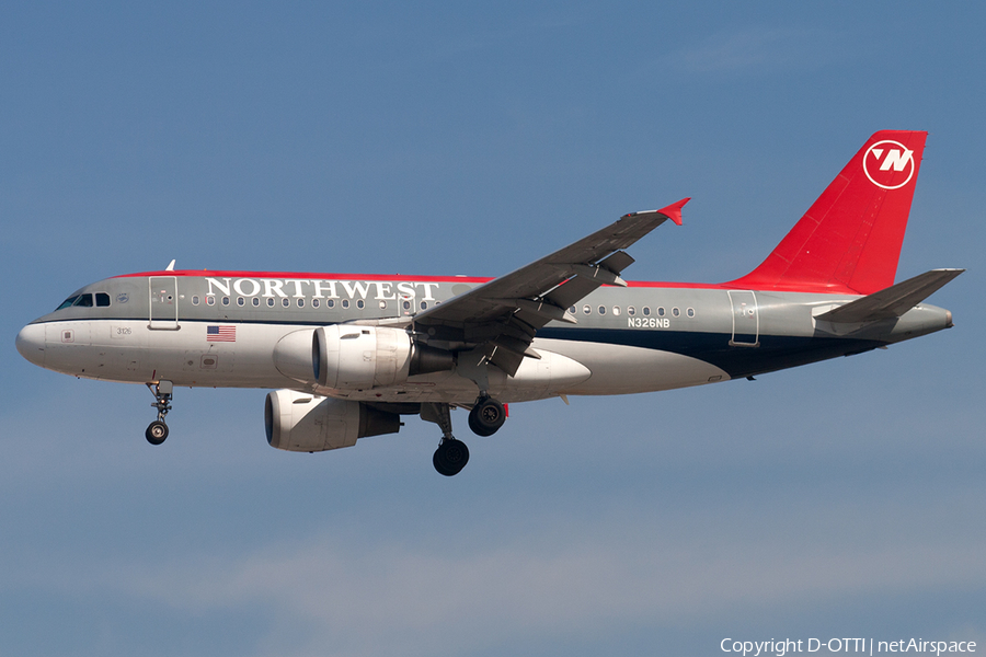 Northwest Airlines Airbus A319-114 (N326NB) | Photo 184677