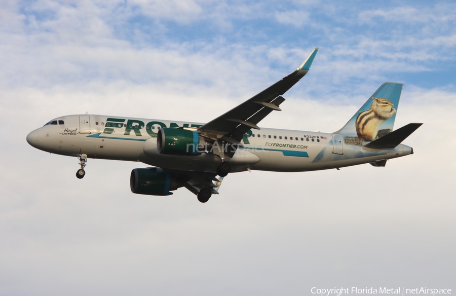 Frontier Airlines Airbus A320-251N (N332FR) | Photo 611297