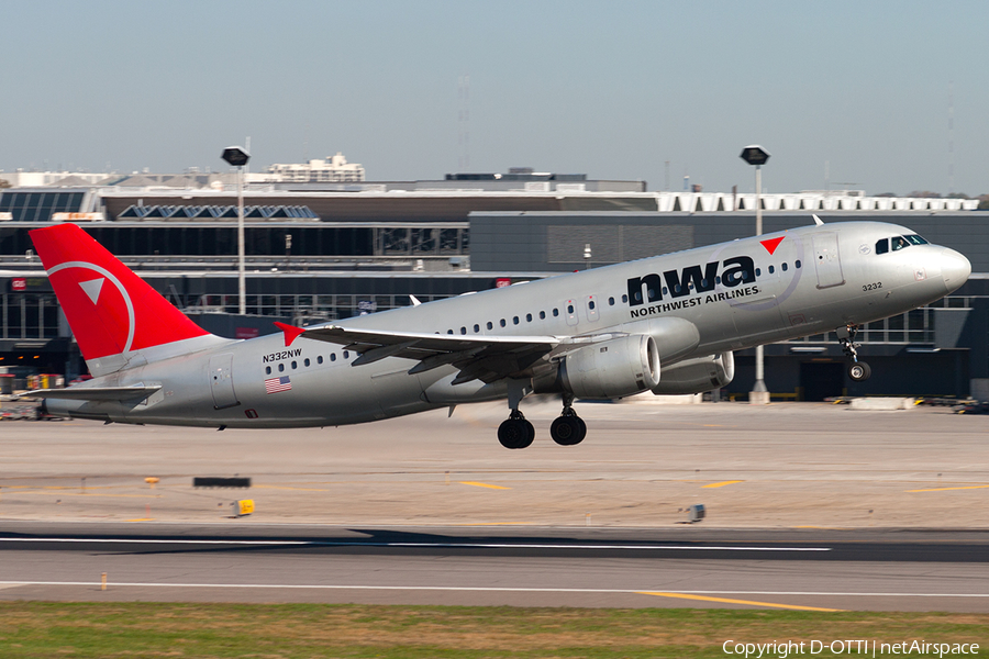Northwest Airlines Airbus A320-211 (N332NW) | Photo 190421