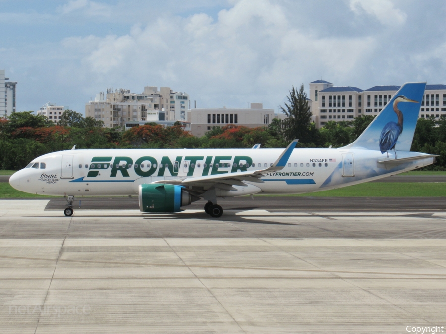 Frontier Airlines Airbus A320-251N (N334FR) | Photo 517014