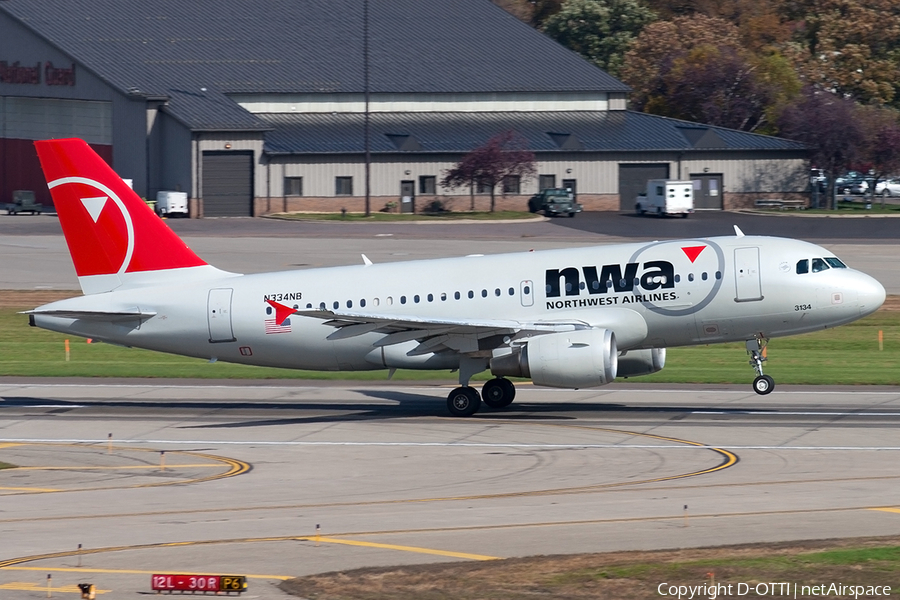 Northwest Airlines Airbus A319-114 (N334NB) | Photo 191187