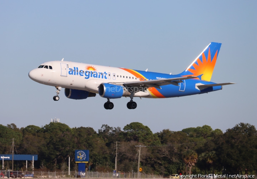 Allegiant Air Airbus A319-111 (N334NV) | Photo 580073