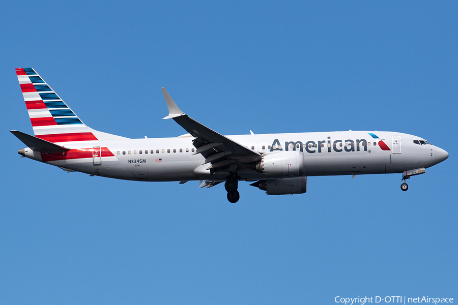 American Airlines Boeing 737-8 MAX (N334SM) | Photo 592550
