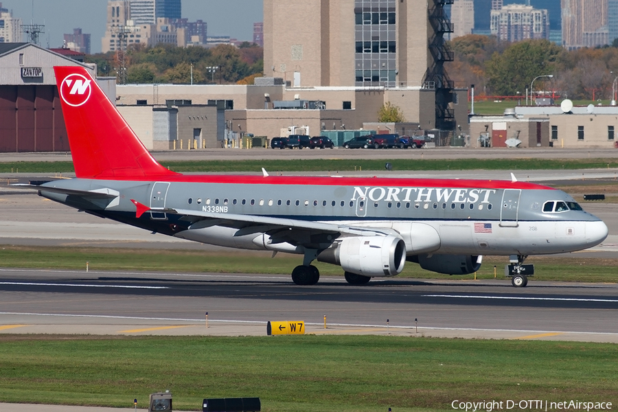Northwest Airlines Airbus A319-114 (N338NB) | Photo 190447