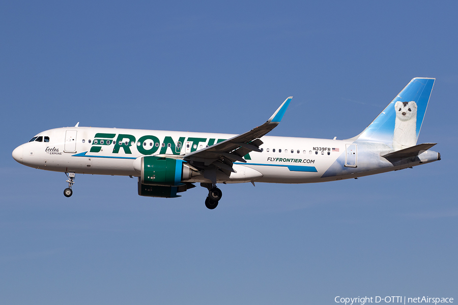 Frontier Airlines Airbus A320-251N (N339FR) | Photo 556071