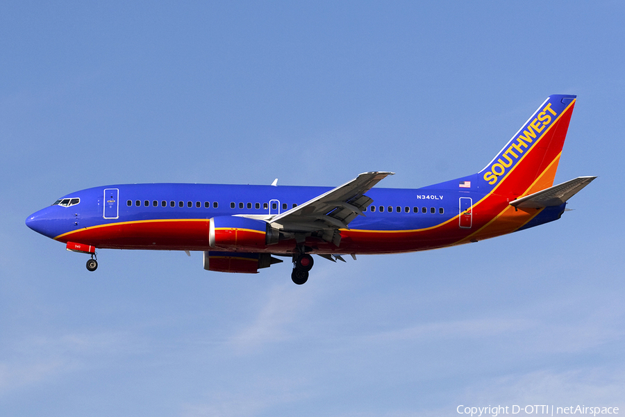 Southwest Airlines Boeing 737-3K2 (N340LV) | Photo 278954