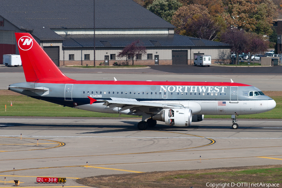 Northwest Airlines Airbus A319-114 (N340NB) | Photo 191211