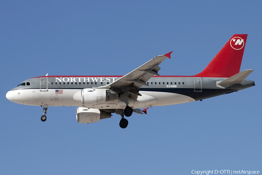 Northwest Airlines Airbus A319-114 (N341NB) | Photo 178806