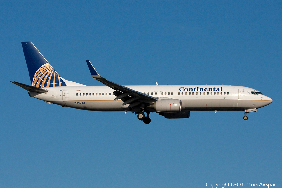 Continental Airlines Boeing 737-824 (N34282) | Photo 261709