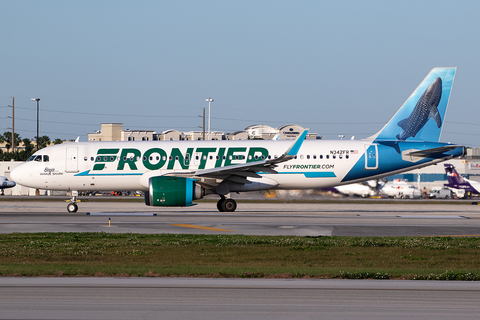 Frontier Airlines Airbus A320-251N (N342FR) at  Miami - International, United States