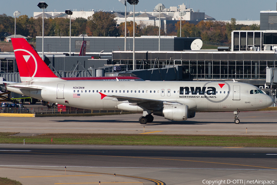 Northwest Airlines Airbus A320-212 (N343NW) | Photo 190541