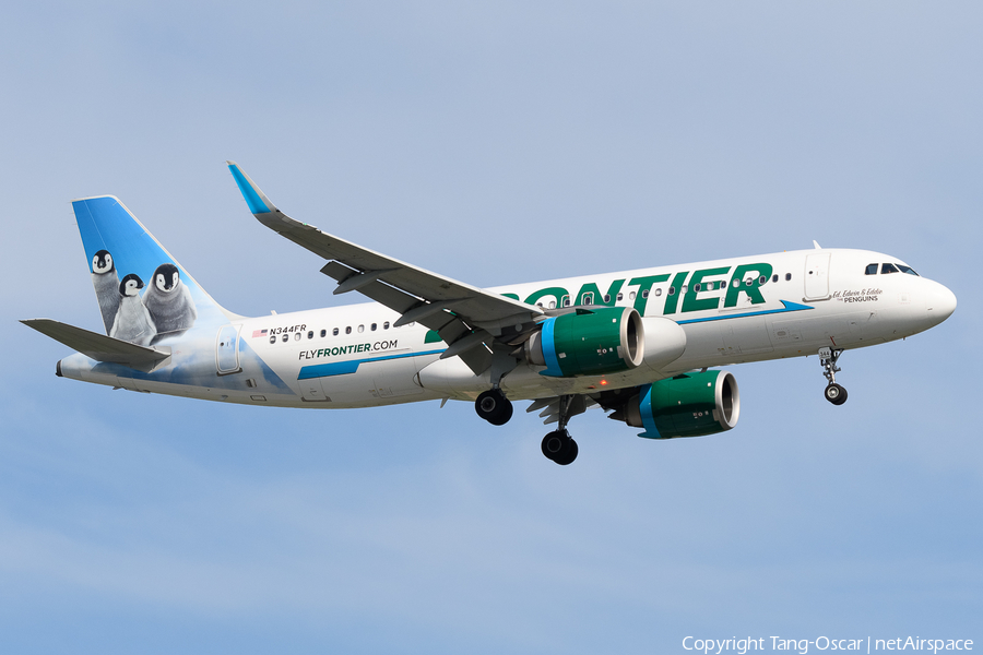 Frontier Airlines Airbus A320-251N (N344FR) | Photo 543381