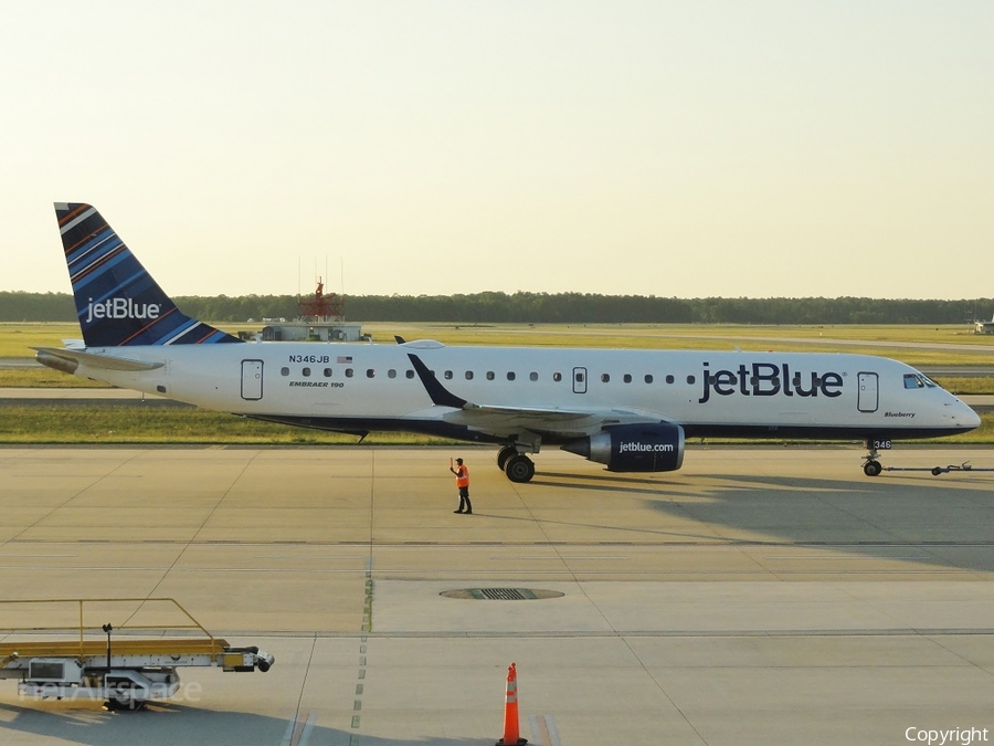 JetBlue Airways Embraer ERJ-190AR (ERJ-190-100IGW) (N346JB) | Photo 10014