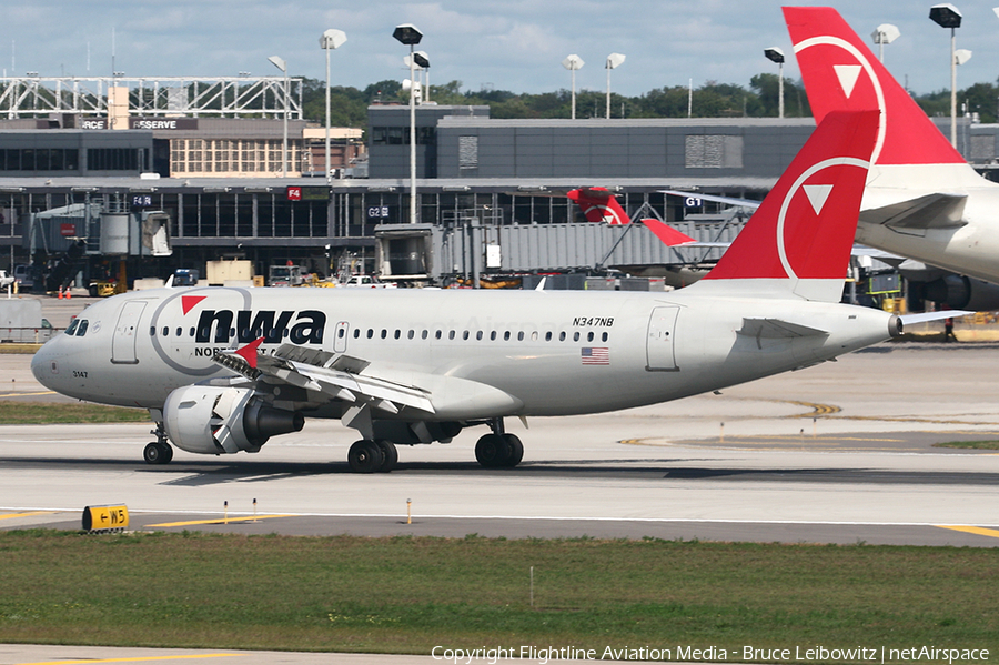 Northwest Airlines Airbus A319-114 (N347NB) | Photo 175143