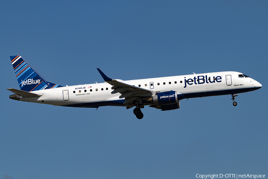 JetBlue Airways Embraer ERJ-190AR (ERJ-190-100IGW) (N348JB) | Photo 135343