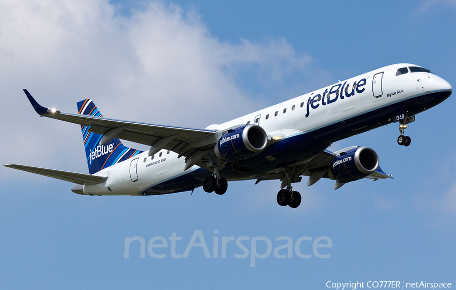 JetBlue Airways Embraer ERJ-190AR (ERJ-190-100IGW) (N348JB) | Photo 3992