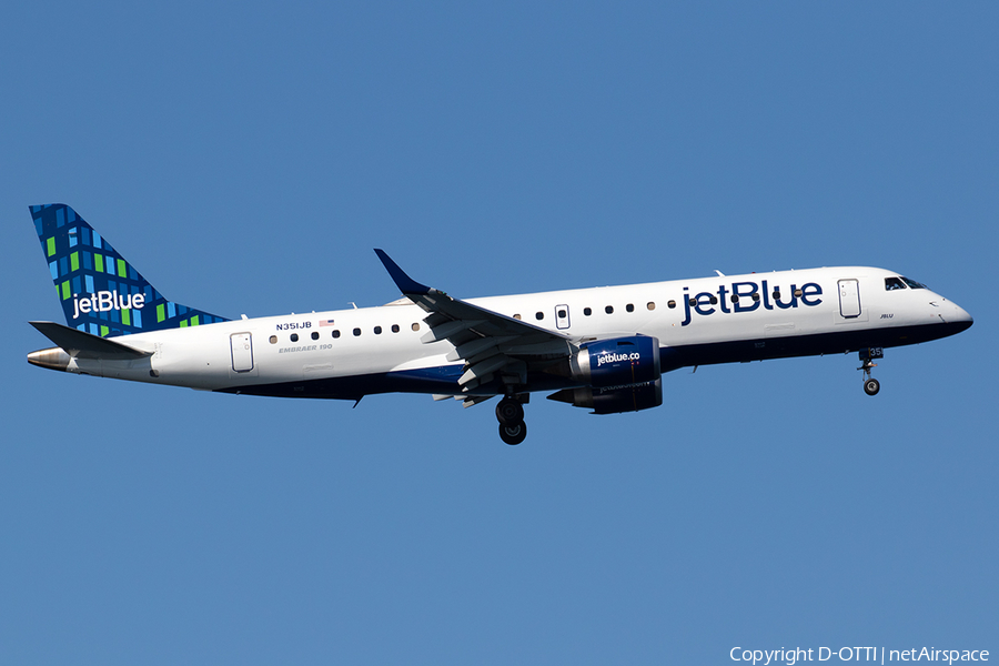 JetBlue Airways Embraer ERJ-190AR (ERJ-190-100IGW) (N351JB) | Photo 357550