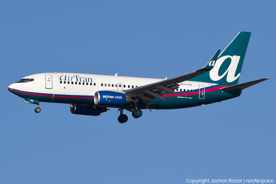 AirTran Airways Boeing 737-7BD (N353AT) | Photo 43221