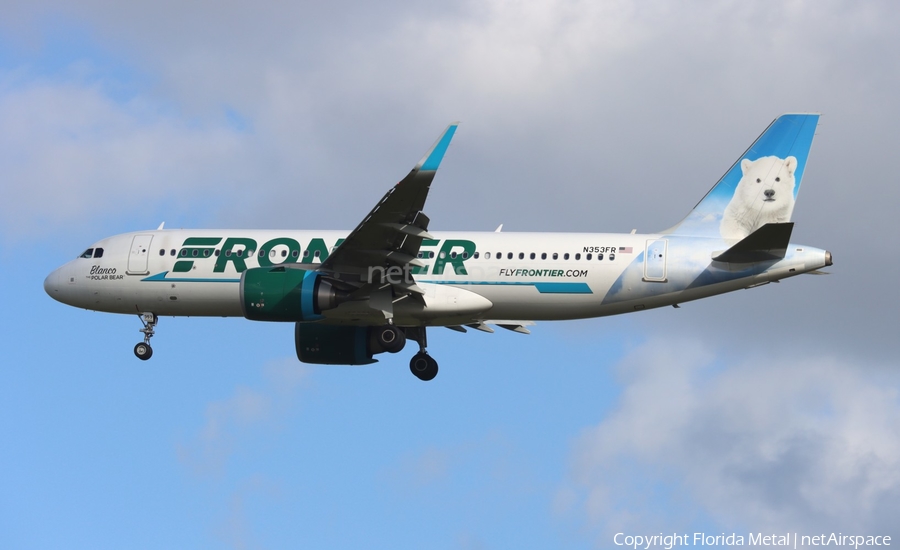 Frontier Airlines Airbus A320-251N (N353FR) | Photo 580651